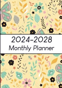 2024-2028 monthly planner: 5 year organizer and appointments agenda, from january to december, size a4