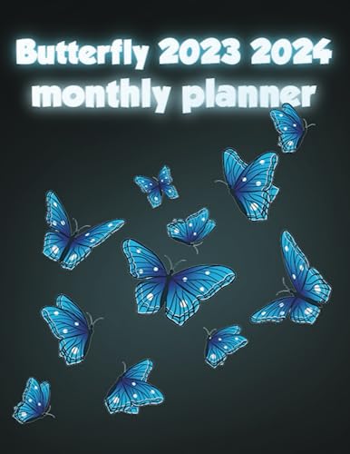 Butterfly 2023 2024 monthly planner