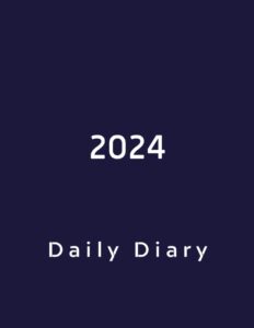 2024 daily planner one page per day: 12 month organizer, calendar 12 months, jan to dec 2024, 8.5" x 11", 374 pages