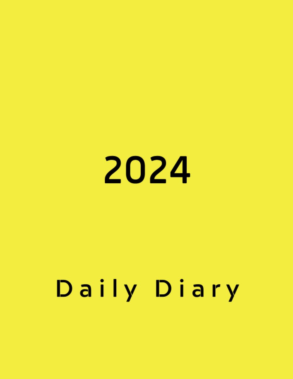 2024 Daily Planner One Page Per Day: 12 Month Organizer, Calendar 12 Months, Jan to Dec 2024, 8.5" x 11", 374 pages