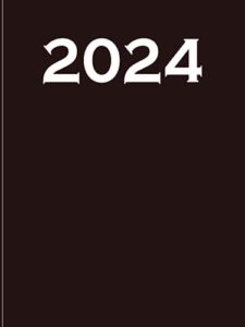 2024: large daily planner with one page per day for january to december 2024 : daily and monthly planning