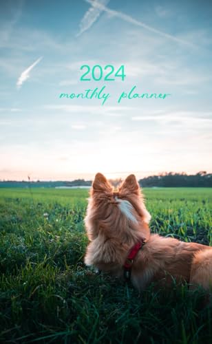 2024 Monthly Planner: Small 1 Year Calendar Schedule Organizer Start January 2024 to December 2024 with Holidays|Includes Place for Contacts, Notes, Important Dates, and Passwords