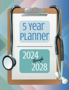 5 year planner: 2024-2028 monthly calendar