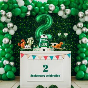 40 Inch Dark Green Number 3 Dinosaur Balloon, Aluminum Foil Large Number Balloon Green Balloon Cute Dinosaur Balloon for Birthday Party Anniversary Celebration Decoration