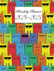 2024-2025 monthly planner: two year schedule organizer (january 2024 through december 2025) / a4 size, elegant dogs cover
