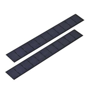 2pcs mini solar panels for solar power, 5.5v 300ma mini solar panel kit diy electric toy photovoltaic cells solar epoxy cell charger 11.22"*1.67"(285mm*42.5mm)