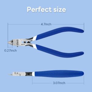 stedi Ultimate Model Nippers,Ultra-thin Single-edge and Nippers Case,for Gundam Repairing Plastic Model and Fixing, 5-Inch for Gunpla Model,Sprue Cutter for Plastic Model Building