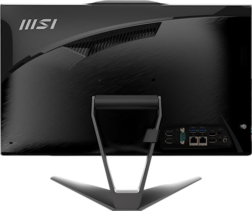 MSI PRO AP222T All-in-One Desktop: Intel Pentium Gold G7400, 4GB DDR4 2666MHz, 128GB NVMe SSD, Anti-Flicker, Less Blue Light, BT 5.0, Windows 11 Pro: 13M-068US,Black