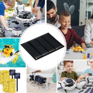 10Pcs Mini Solar Panels for Solar Power, 12V 70mA Mini Solar Panel Kit DIY Electric Toy Photovoltaic Cells Solar Epoxy Cell Charger 4.33"*2.17"(110mm*55mm)