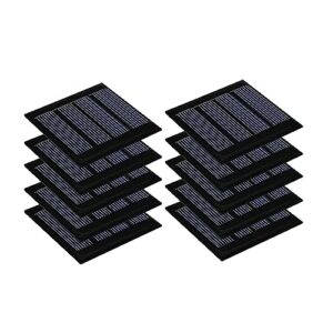 10pcs mini solar panels for solar power, 2v 80ma mini solar panel kit diy electric toy photovoltaic cells solar epoxy cell charger 2.13"*2.13" (54mm*54mm)