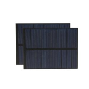2pcs mini solar panels for solar power, 5v 200ma mini solar panel kit diy electric toy photovoltaic cells solar epoxy cell charger 4.29"*3.27"(109mm*83mm)
