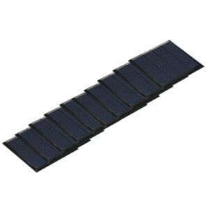 10pcs mini solar panels for solar power, 2v 110ma mini solar panel kit diy electric toy photovoltaic cells solar epoxy cell charger 1.73"*1.73" (44mm*44mm)