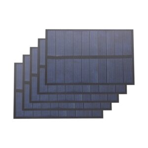 5pcs mini solar panels for solar power, 5v 175ma mini solar panel kit diy electric toy photovoltaic cells solar epoxy cell charger 3.86"*2.48"(98mm*63mm)