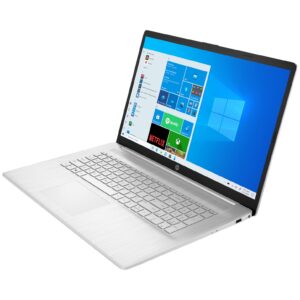 HP 2023 17 17.3" Touchscreen HD+ Business Laptop Computer, 12th Gen Intel 10-Core i7-1255U, 64GB DDR4 RAM, 4TB SSD, WiFi, Bluetooth 5.0, Backlit Keyboard, Silver, Windows 11 Pro, BROAGE Cable