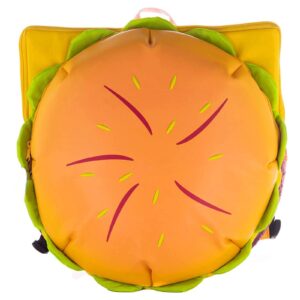 hkufpq cheeseburger backpack, hamburger backpack, universe burger backpack