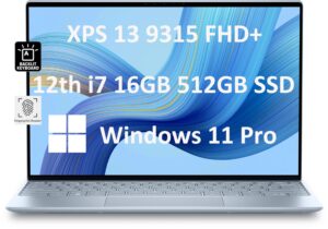 dell xps 13 plus 9320 13.4" 4k oled touchscreen (intel 12-core i7-1260p, 16gb lpddr5 ram, 1tb ssd) thin & light business laptop, thunderbolt 4, webcam, backlit kb, fingerprint, wi-fi 6e, win 11 pro