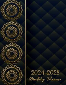 2024-2028 monthly planner: five years calendar | 60 months 5 year organizer with holidays to do list goals and motivational quotes for women.