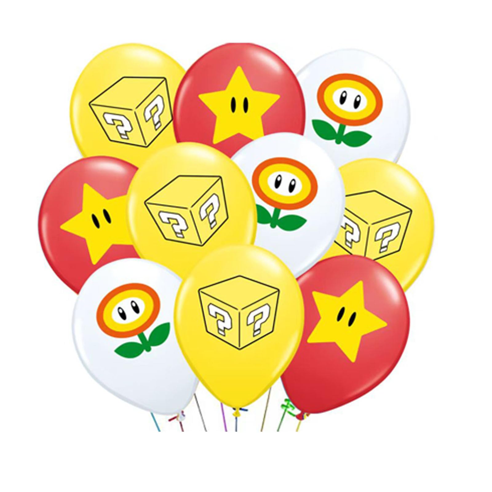 Mario Balloons pack of 30 Mario Brothers Balloons for Mario Birthday Decorations