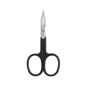 small embroidery scissors - sharp straight tip stainless steel tiny detail scissors for thread yarn cross kintting stitch crafts needlepoint cutting 3.5 inches (black)