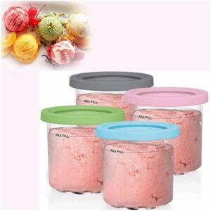 creami deluxe pints, for ninja creami nc501 containers, ice cream pints safe and leak proof compatible with nc299amz,nc300s series ice cream makers