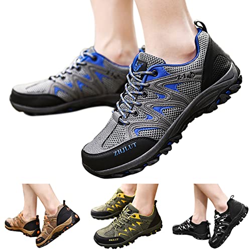 Fashion Spring and Summer Women Sports Shoes Thick Soles Non Slip Outdoor Hiking Shoes Slip on Sneaker Shoes for Women Brown