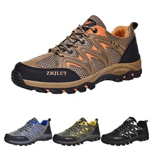 Fashion Spring and Summer Women Sports Shoes Thick Soles Non Slip Outdoor Hiking Shoes Slip on Sneaker Shoes for Women Brown