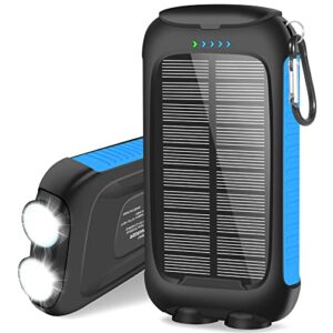 𝟮𝟬𝟮4 𝙐𝙥𝙜𝙧𝙖𝙙𝙚 solar power bank -38800mah waterproof portable solar phone charger with led flashlight/fast charge usb c external backup battery pack for all cell phones & electronic devices