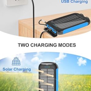 𝟮𝟬𝟮4 𝙐𝙥𝙜𝙧𝙖𝙙𝙚 Solar Power Bank -38800mAh Waterproof Portable Solar Phone Charger with LED Flashlight/Fast Charge USB C External Backup Battery Pack for All Cell Phones & Electronic Devices