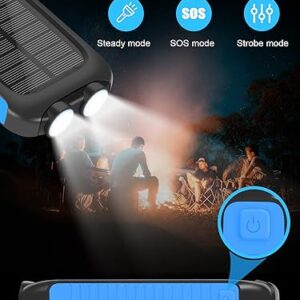 𝟮𝟬𝟮4 𝙐𝙥𝙜𝙧𝙖𝙙𝙚 Solar Power Bank -38800mAh Waterproof Portable Solar Phone Charger with LED Flashlight/Fast Charge USB C External Backup Battery Pack for All Cell Phones & Electronic Devices