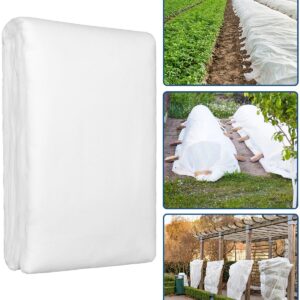 Homoda Plant Covers Freeze Protection Large, 60''W x 70''H Shrub Covers with Zipper and Drawstring, Frost Cloth for Winter, Outdoor Plant Blankets for Cold Weather