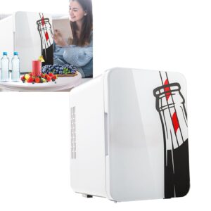 Tnfeeon Mini Fridge, Portable Thermoelectric Cooler and Warmer Refrigerators for Father's Day Gift Skincare Beverage Food Home Office and Car Snacks Lunch Drinks Cosmetics