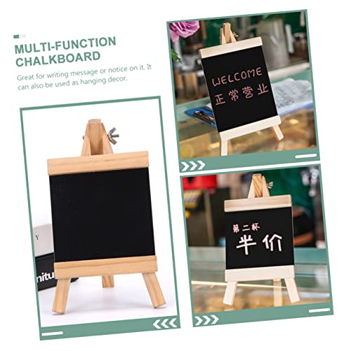 NUOBESTY 4 Pcs Blackboard Multifunction Signage Child Wood