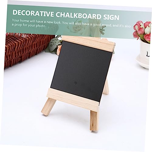 NUOBESTY 4 Pcs Blackboard Multifunction Signage Child Wood