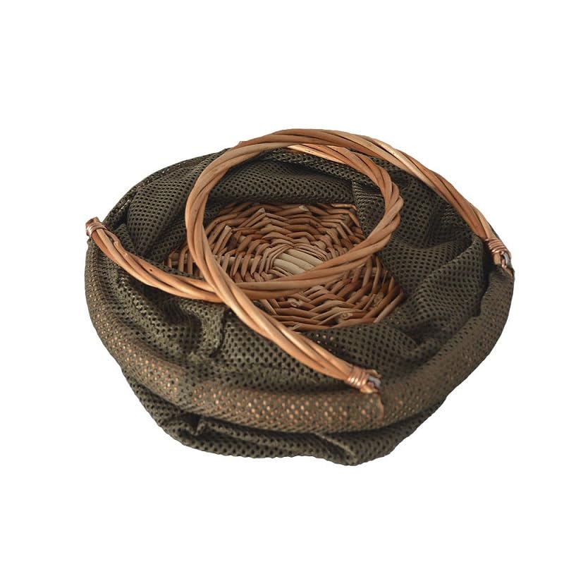 Acropolis Wicker Forage Basket - Backpack for Mushroom Picking Mushrooms Rucksack Foraging with Straps Forager Belt Pouch Hiking, Camping, Hunting, X-Large (RNG-1-new)