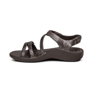 aetrex jillian water-friendly sport sandals for women - adjustable strap comfort womens sport sandals for beach summer