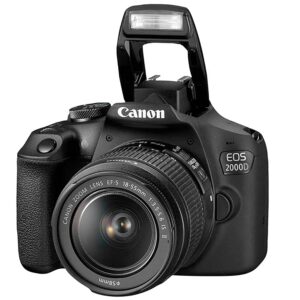 Canon EOS 2000D/T7 Vlogger Kit:EF-S 18-55mm,EF 75-300mm & 420-800mm Lenses,64GB Memory Card,Ring Light,Spider Tripod, Filter Kit,Gadget Bag,Remote Shutter,USB Card Reader (Renewed)