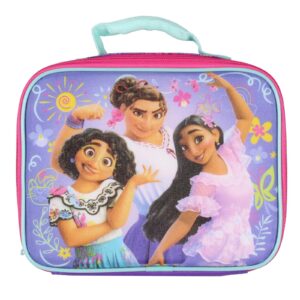 Disney Encanto Lunch Box Mirabel Isabela Luisa Diamond Dust Sparkly Insulated Lunch Bag Tote