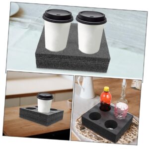 ULTECHNOVO 2 Pcs Cup Holder Tray Coffee Cup Display Holder Fridge Egg Holder Cup Holders for Drinks Drink Carrier for Takeout Packing Tray Cup Tray Disposable Pearl Cotton Bracket