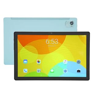 FECAMOS Tablet PC, US Plug 100-240V 10.1 Inch Tablet Support FM GPS 1920x1200 IPS with Keyboard for Entertainment (Green)