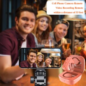SOFAMIRI TIK Tok Remote Control Scrolling Ring TikTok Bluetooth Page Turner Media Button Clicker Music Control for iPhone iPad Camera Wireless Remote Shutter Selfie Button (D01, Orange)