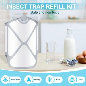 8Pcs-Kit, Husaco Insect Trap Refill Kit, Insects Replacement Kit Compatible with ZEVO M364 and Max