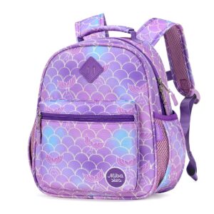 mibasies Toddler Backpack for Girls 2-4, Kindergarten Backpack for Girls, Mermaid Backpack for Preschool Daycare, Mini, Mermaid Tail