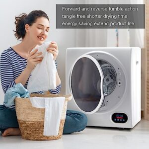 Winado Portable Clothes Dryer, 1.5 Cu.ft. Mini Laundry Dryer, 5.5LBS Compact Electric Dryer w/LED Display, Stainless Steel Tub, Wall Mounting Kits, for Apartments Dorms RVs, 120V 850W