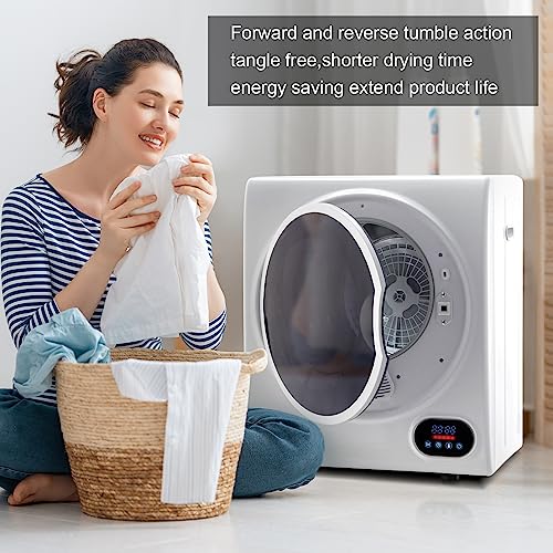 Winado Portable Clothes Dryer, 1.5 Cu.ft. Mini Laundry Dryer, 5.5LBS Compact Electric Dryer w/LED Display, Stainless Steel Tub, Wall Mounting Kits, for Apartments Dorms RVs, 120V 850W