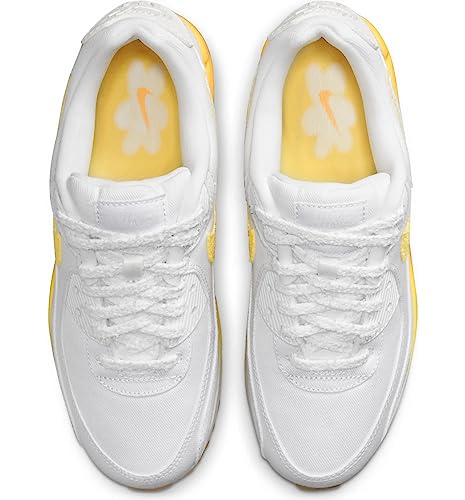 Nike Air Max 90 SE Women's Shoes, White/Citron Pulse-Alabaster, Size 7.5