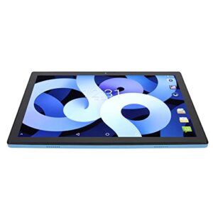 fecamos office tablet, 8gb ram 128gb rom us plug 100‑240v dual camera 10.1 inch ips tablet pc cota core cpu for school (blue)