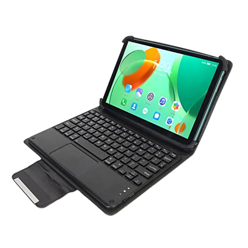 FECAMOS Tablet PC, 10. 1 Inch Tablet 4G Calling 100-240V 8GB RAM 256GB ROM Green for Study (US Plug)