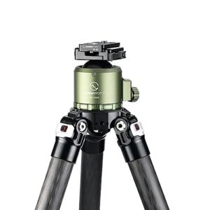 SUNWAYFOTO XB-52EG XB Series Low-Profile Ball Head with SDC-50 Duo-Lever Clamp, OD Green