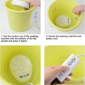 120W Portable Washing Machine, Mini Washer Travel Clothes Underwear Washer for Outdoor 100‑240V Mini Washer for Apartments Dormitories Camping Travel (US Plug)