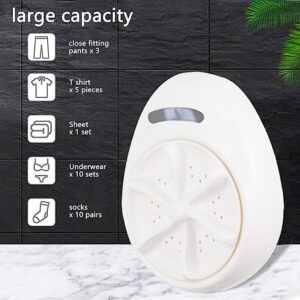 120W Portable Washing Machine, Mini Washer Travel Clothes Underwear Washer for Outdoor 100‑240V Mini Washer for Apartments Dormitories Camping Travel (US Plug)